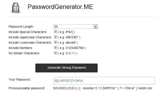 PasswordGenerator.ME, crea contraseñas seguras en un instante