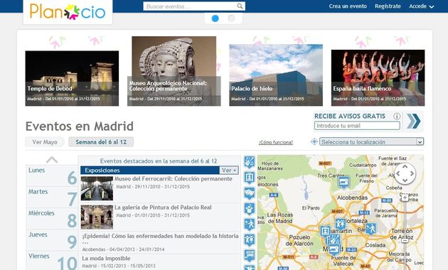 Planocio, eventos y ofertas de ocio geolocalizadas en España