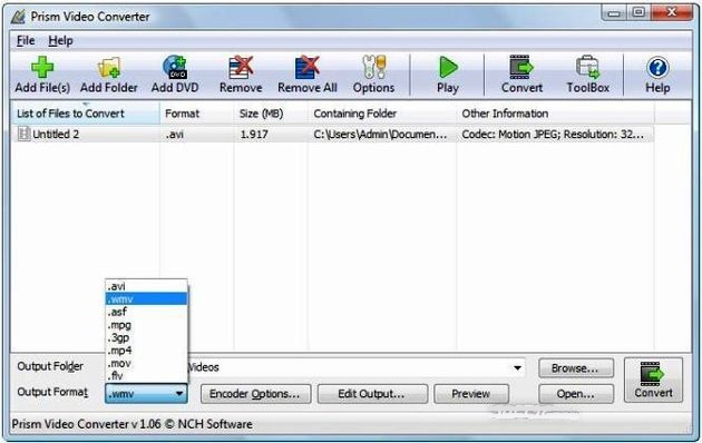 Prism Video Converter, rápido convertidor de formatos de vídeo