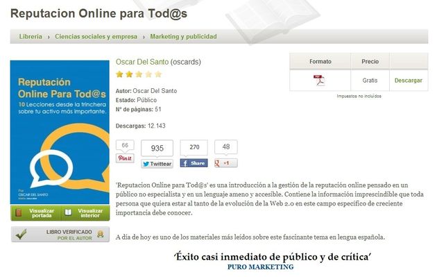 Reputación Online para Tod@s: ebook gratuito en PDF y en español