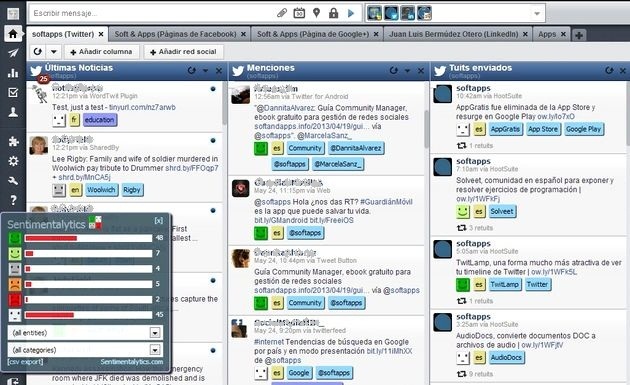 Sentimentalytics, análisis semántico para tus publicaciones sociales