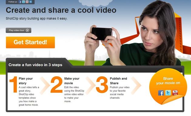 Shotclip, editor de vídeo online y gratuito muy fácil de utilizar