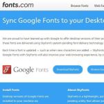 Ya es posible sincronizar Google Fonts con las fuentes de nuestro PC