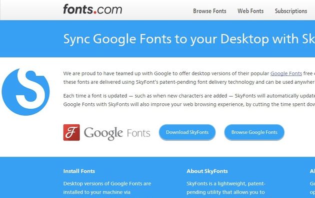 Ya es posible sincronizar Google Fonts con las fuentes de nuestro PC