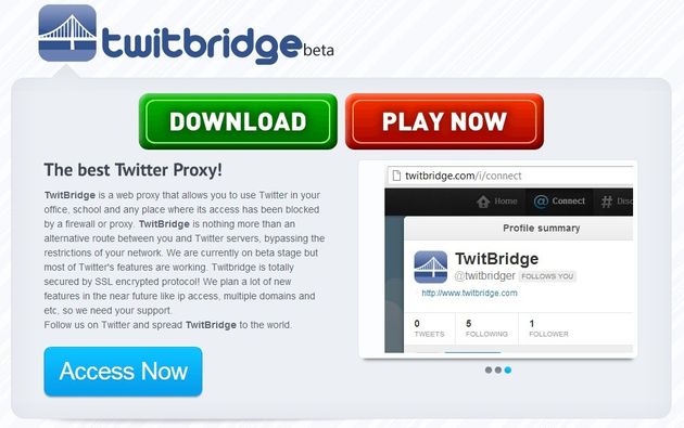 TwitBridge, un proxy específico para acceder a Twitter
