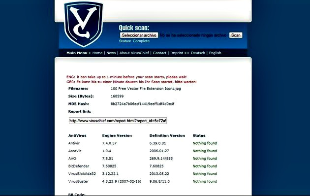 VirusChief, analiza online los archivos y documentos sospechosos