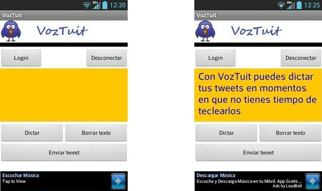 VozTuit, app Android gratuita para dictar tweets y enviarlos