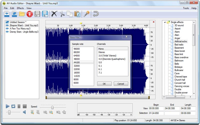 AV Audio Editor: completo editor de audio gratuito para Windows