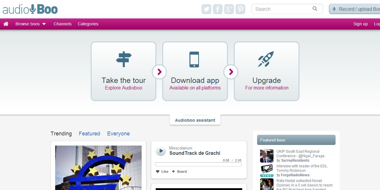 Audioboo ahora también permite compartir mensajes de voz en Twitter