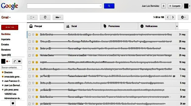 Ya podemos activar las nuevas pestañas en la bandeja de Gmail
