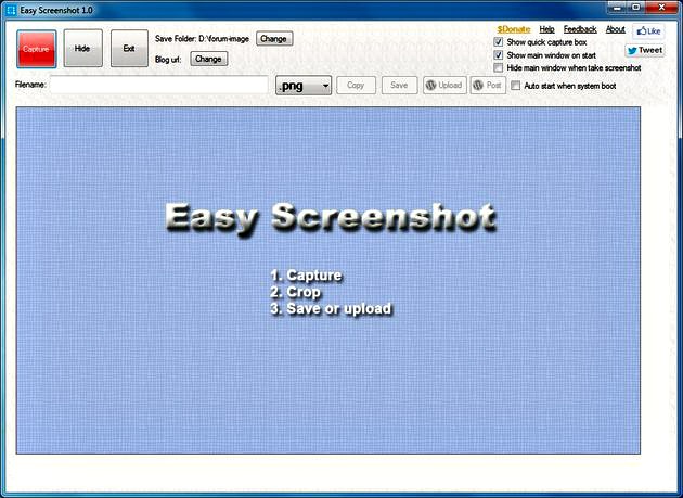 Easy Screenshot, toma screenshots y envíalos a tu blog en WordPress