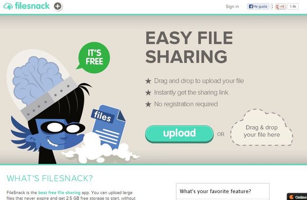 FileSnack, una de las mejores opciones para subir y compartir archivos