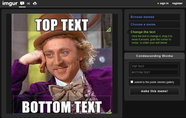 Imgur Meme Generator, Imgur estrena plataforma para creación de memes