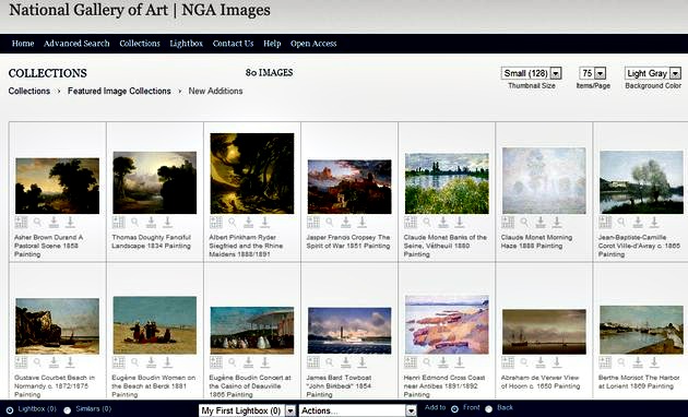 NGA Images, más de 25000 fotos de obras de arte de dominio público