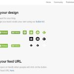 Feedly presenta diferentes botones de suscripción para nuestro blog