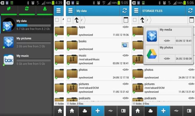 CloudCube, gestión de todos tus servicios de almacenamiento en Android