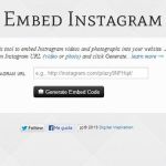 Embed Instagram, obtén el código para insertar las fotos y vídeos de Instagram
