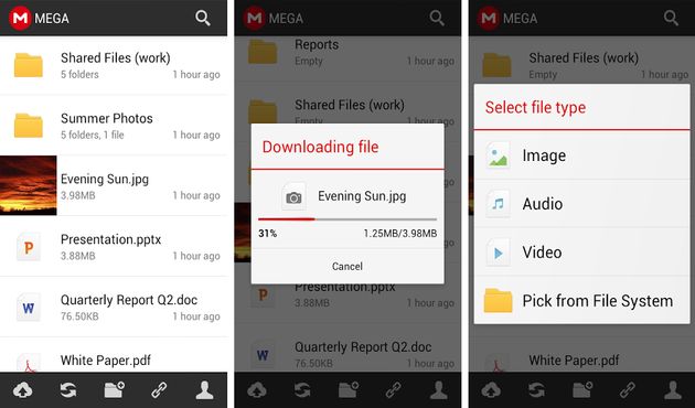 MEGA ya ha lanzado su aplicación oficial para Android
