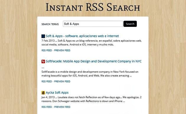 RSS Search Engine, un poderoso buscador de feeds RSS