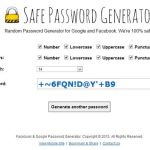 Safe Password Generator, utilidad web para generar contraseñas seguras