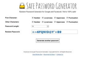 Safe Password Generator