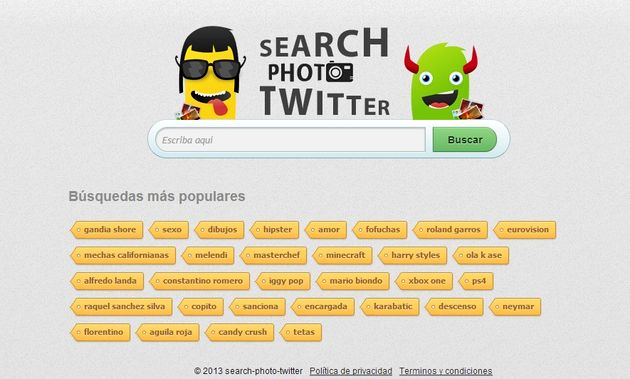 Search Photo Twitter, buscador de fotos a tiempo real en Twitter
