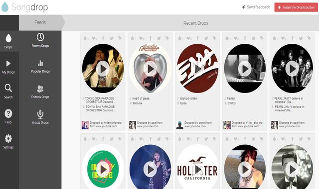 Songdrop, otra excelente opción para escuchar online la mejor música