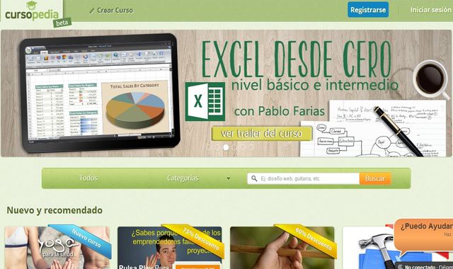 Cursopedia, la nueva y completa plataforma de vídeo cursos en español