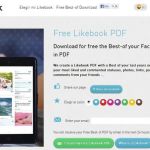 Free Likebook PDF, descarga tus mejores momentos de Facebook en PDF