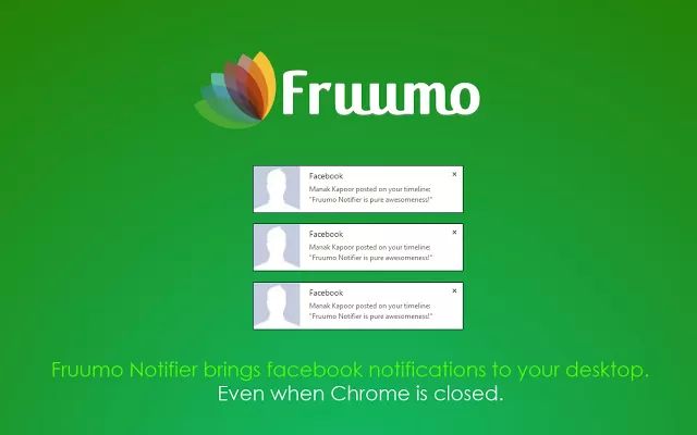 Fruumo Notifier, notificaciones de Facebook en el Escritorio con Chrome