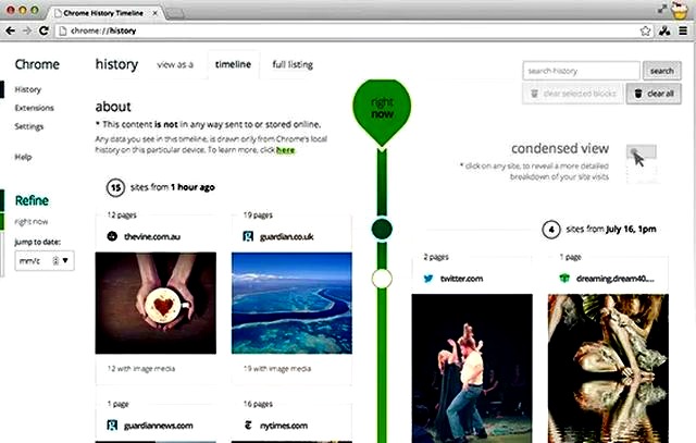 History Timeline, transforma el historial de Chrome en una bonita timeline