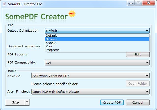 SomePDF Creator, convierte cualquier documento imprimible en PDF