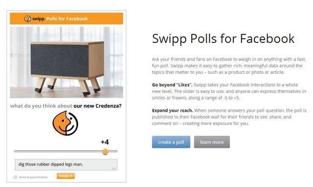 Swipp Polls for Facebook, crea encuestas para tu Fan Page de Facebook