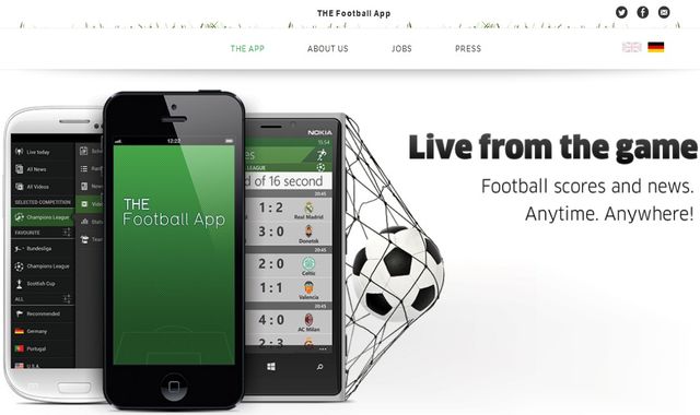 The Football App, una aplicación esencial para amantes del deporte rey