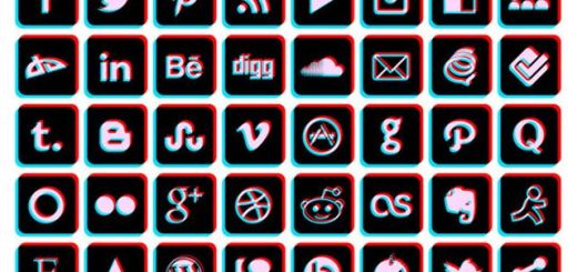 Blu-ray 3D Social Media Icons, una colección de iconos sociales en 3D
