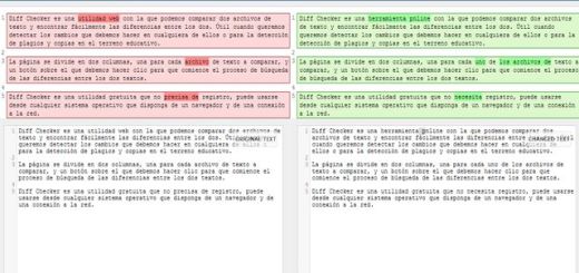 Diff Checker, herramienta online para comparar dos archivos de texto