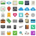 It’s Flat!, set de 48 bellos iconos vectoriales libres de estilo plano