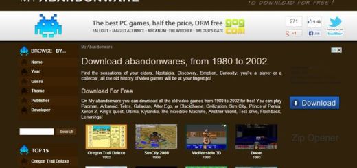 My Abandonware, portal de descargas con más de 4000 juegos abandonware