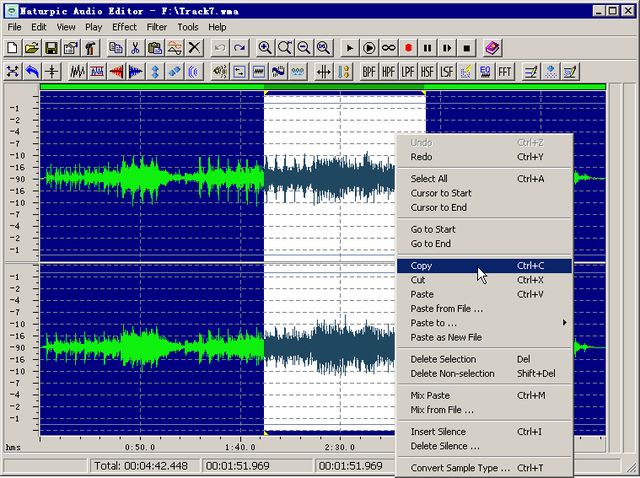 Naturpic: software para editar, reproducir, grabar y convertir audios