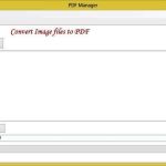PDF Manager, sofware gratis para convertir imágenes a documento PDF