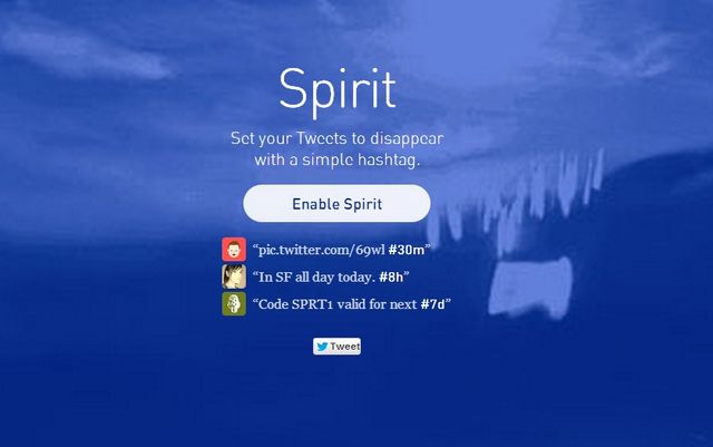 Spirit for Twitter, envía tweets que se auto-destruyen tras un tiempo prefijado