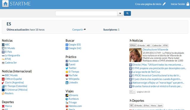 StartMe, una buena alternativa a iGoogle como página de inicio