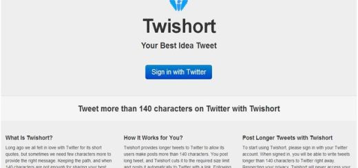 Twishort, servicio online para enviar tweets con más de 140 caracteres