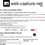 Web Capture, para tomar online screenshots de páginas web completas