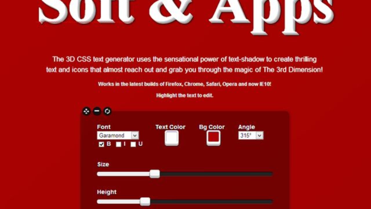 3d Font Generator App