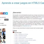 Un buen tutorial en español para aprender a crear juegos con HTML5