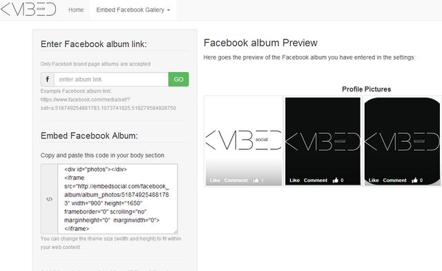 Embed Social, insertar álbumes de Facebook en tu sitio fácilmente