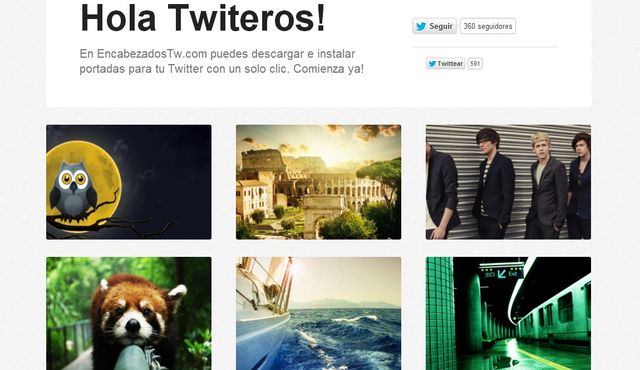 EncabezadosTw, gran colección de encabezados para Twitter a un solo clic