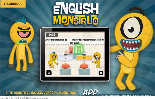 English Monstruo, vence al monstruo y aprende inglés en Android e iOS
