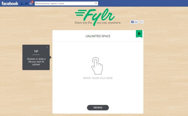 Fylr, compartiendo archivos en Facebook sin ningún límite de tamaño
